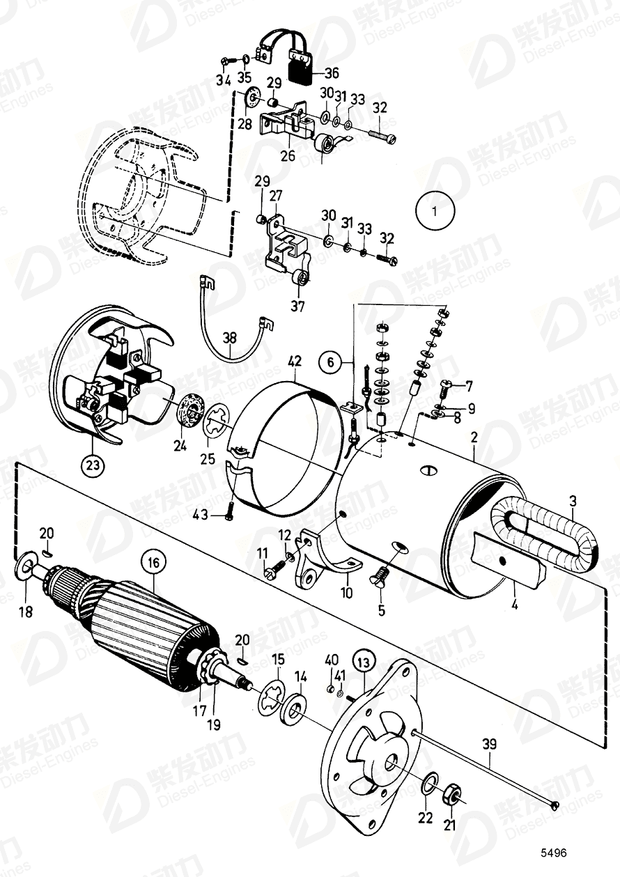 volvo penta Insulating washer 190624 Drawing volvo penta Insulating washer 190624 Drawing